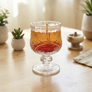 Amber Bloom Gel Wax Candle